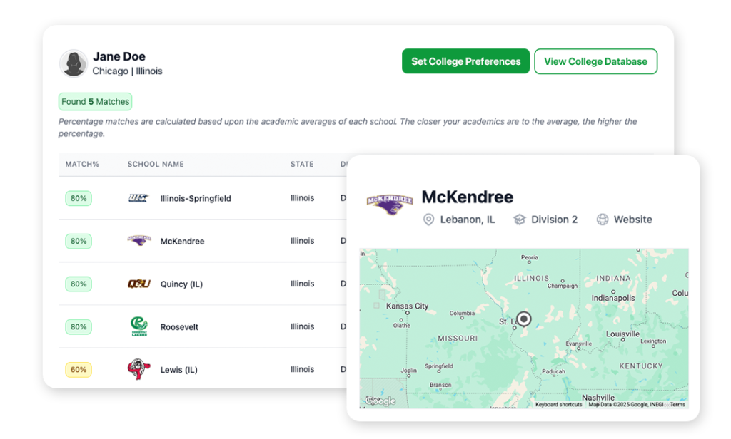 College Match & Contacts